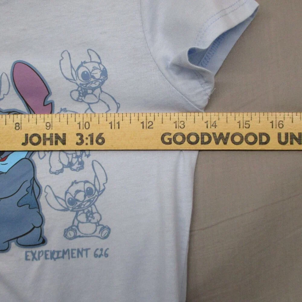 Disney Stitch‎ Graphic Print T-Shirt Blue Kids Size | M